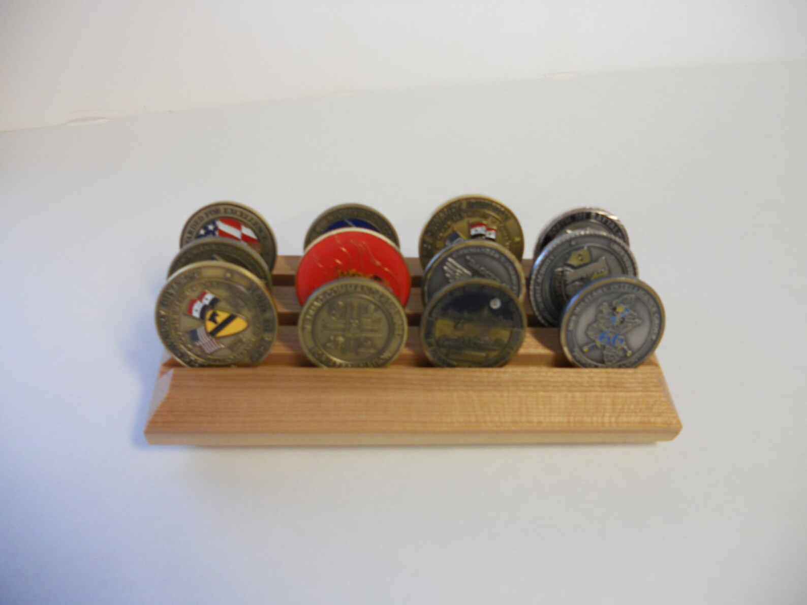 Military Challenge Coin Display Rack Coin Holder Solid Etsy