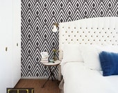 diamond pattern - self adhesive DIY wallpaper, home decor,  Peel n Stick  20.9"x8' - G056