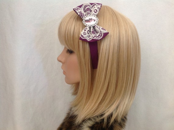 A Series Of Unfortunate Events Violet Baudelaire Headband Bow Etsy