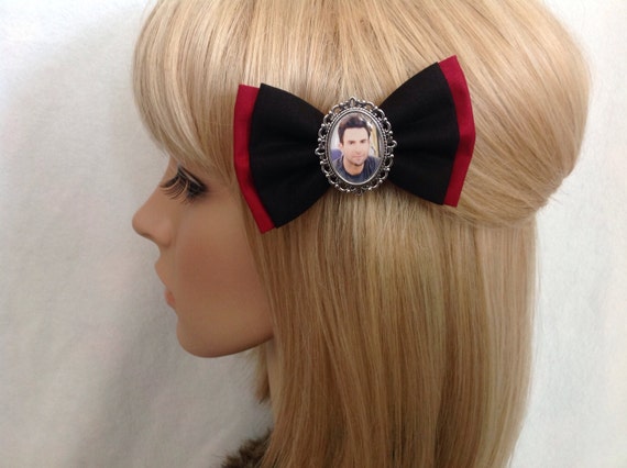 Adam Levine Hair Bow Clip Rockabilly Psychobilly Kawaii Pin Up Etsy