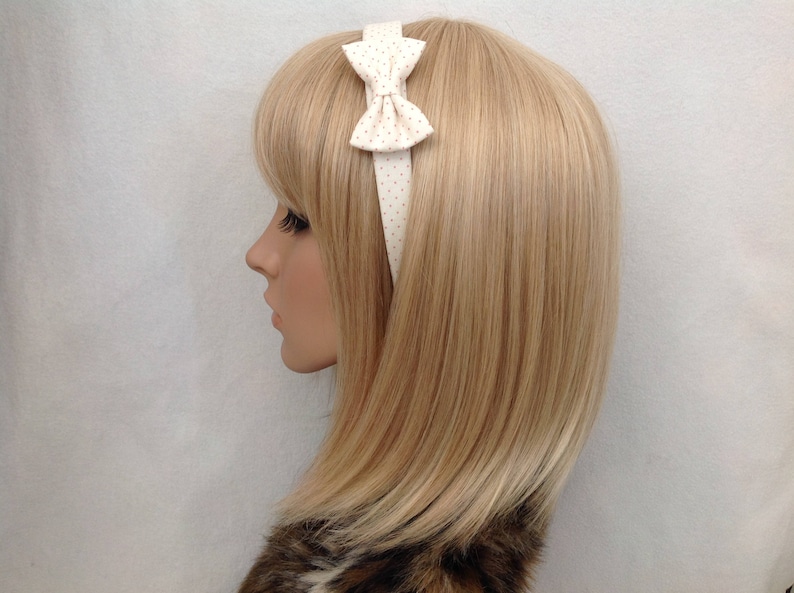 White Hair Clips Barrettes Rockabilly Pin Up Retro Girly Cute Set of Two