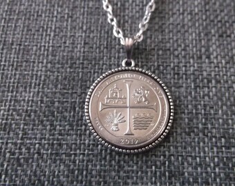 San Antonio Texas State Map Necklace USA Custom Jewelry Beautiful Vintage Style Unique Design Fashionable Durable Pendant Gift Idea