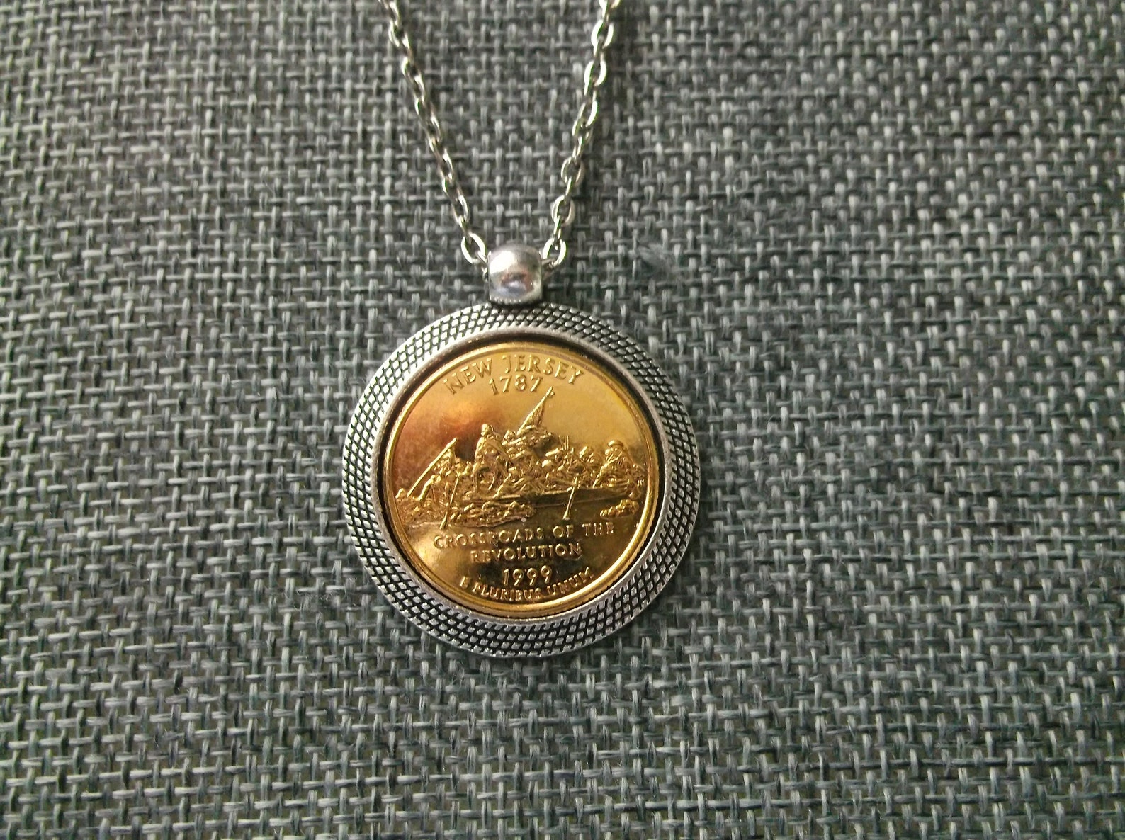 New Jersey United States Gold Colored Quarter Uncirculated 24K Etsy