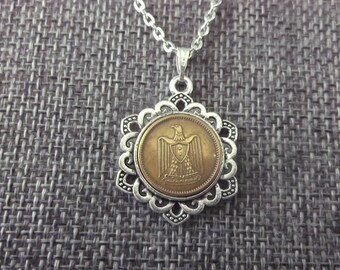 Egyptian coin hotsell necklace