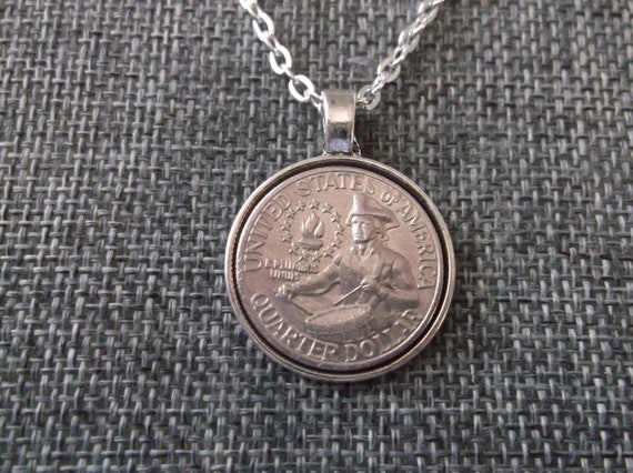 Bicentennial coin necklace clearance