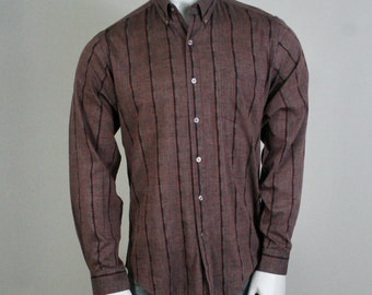 Vintage 1990s Shirt Button Down Collar J. Todd Shirt 16 1/2 Large
