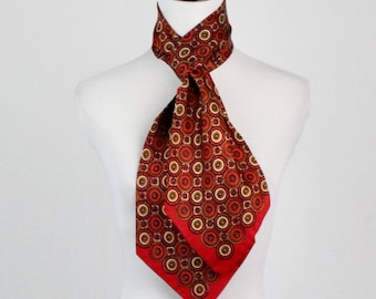 Vintage 1970s Scarf Long Acetate Head Scarf