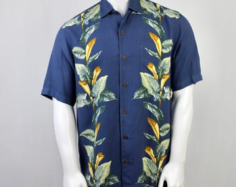 Tommy Bahama Shirt Silk Aloha Shirt Medium