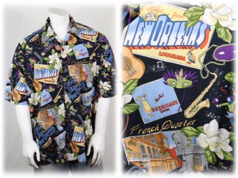 Vintage LOUISIANA RIVERBOAT Graphic T-Shirt Size Large USA Made Single  Stitch