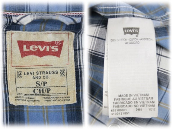 Western Shirt Levi's Pearl Snaps Cotton Shirt Sma… - image 10