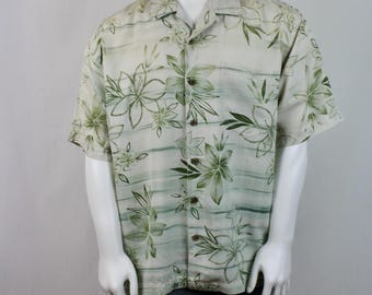 Aloha Shirt Tommy Bahama Silk Hawaiian Shirt XL