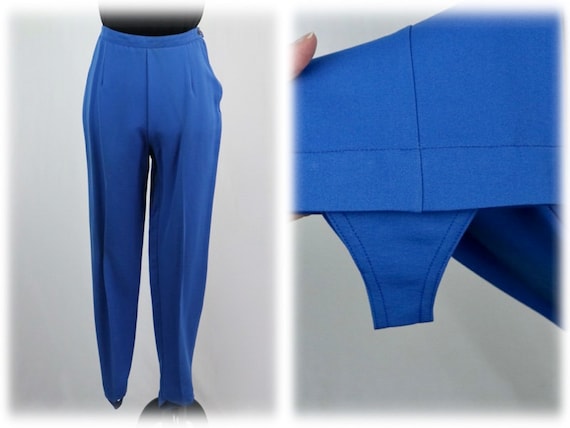 Vintage 1960s Stirrup Pants Koretog California Koratrun Blue High Waisted  Slacks Waist 25 - Etsy