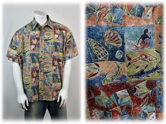 Vintage Hawaiian Shirt Kahala Cotton Shirt XXL - image 1