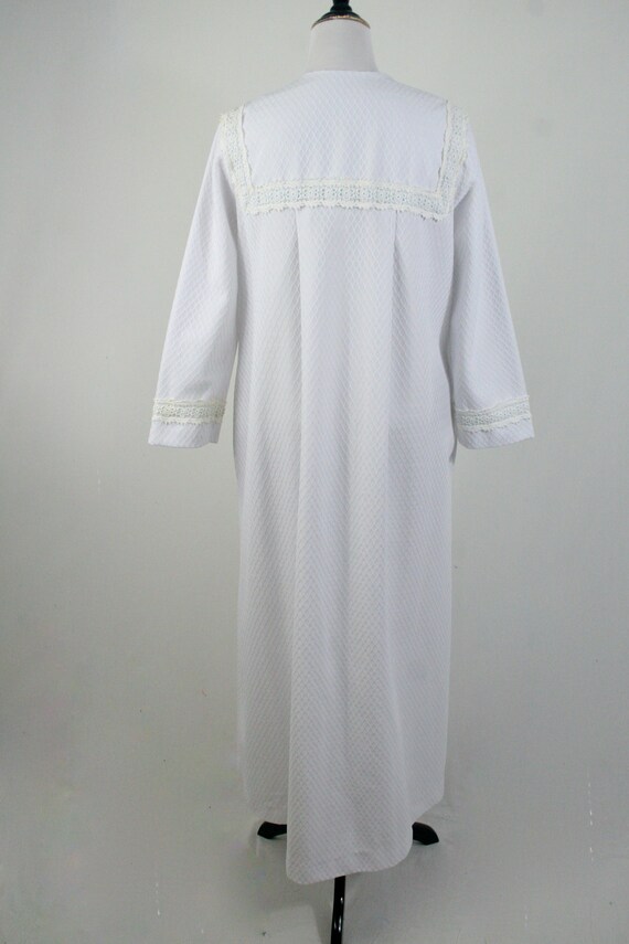 Vintage 1970s Christian Dior Robe White Long Robe… - image 6