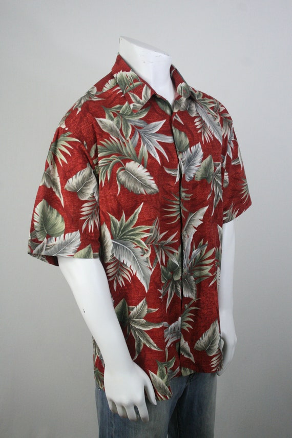 Vintage 1990s Aloha Shirt Cotton Pierre Cardin Sh… - image 6
