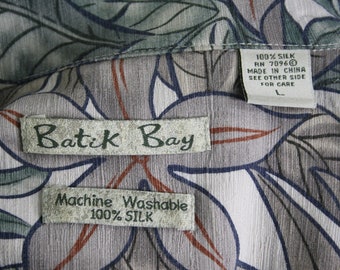 Chemise Hawaïenne Batik Bay Manches Courtes - Taille M - Rayon - Parfait état