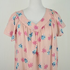 Vintage Muu Muu Dress Pink Palm Trees Dress - Etsy