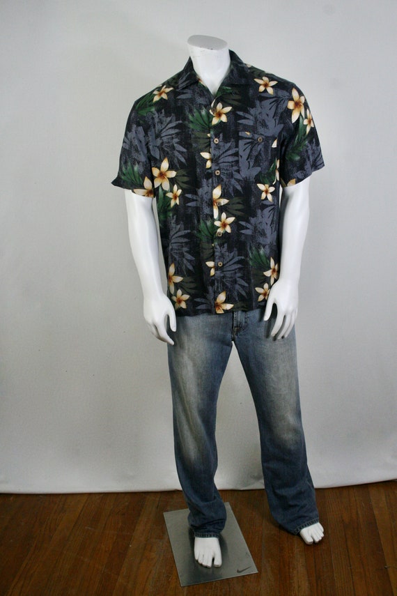 Vintage Aloha Shirt Rayon Island Shores Shirt Med… - image 2