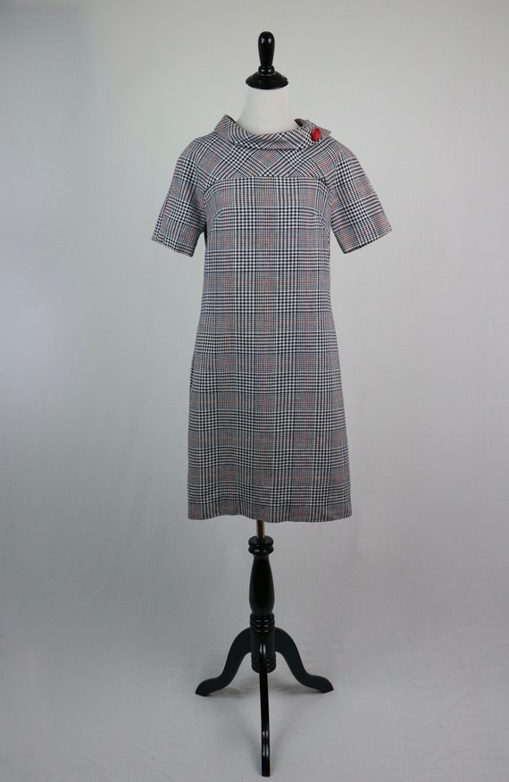 Vintage 1970s Dress Page Boy Dallas Plaid Dress - image 2