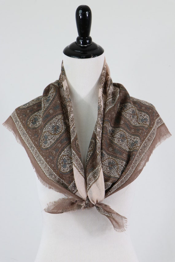 Vintage Scarf Russian Style Square Scarf - image 6