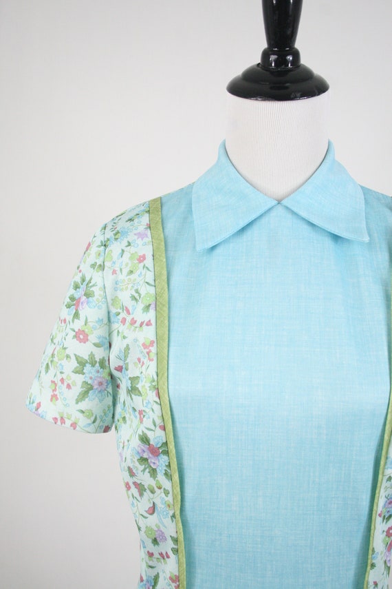 1970s Dress Floral Handmade Dress - image 4