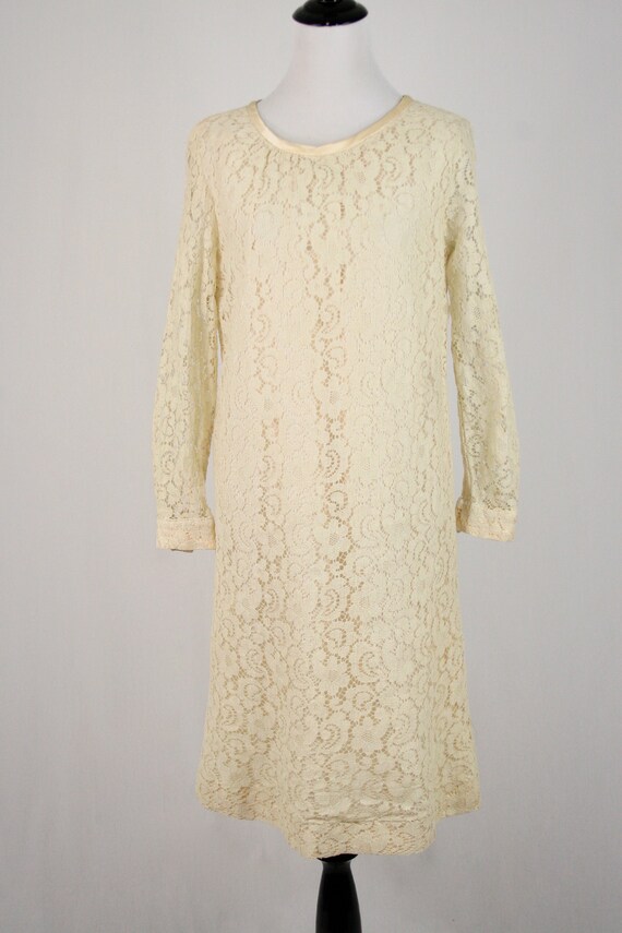 1960s Lace Dress Mod Wedding Dress - image 3