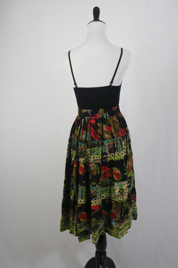 Vintage Skirt Rayon Tiered Le Mieux Boho Skirt - image 7