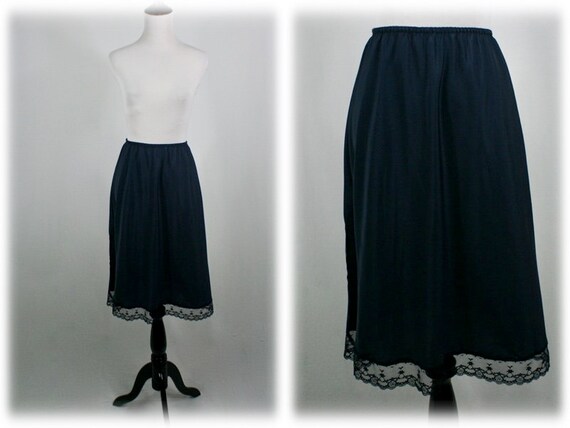 Vintage blue half slip Gem