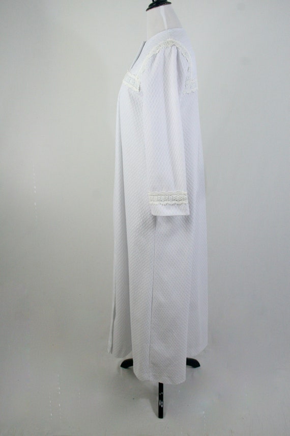 Vintage 1970s Christian Dior Robe White Long Robe… - image 7