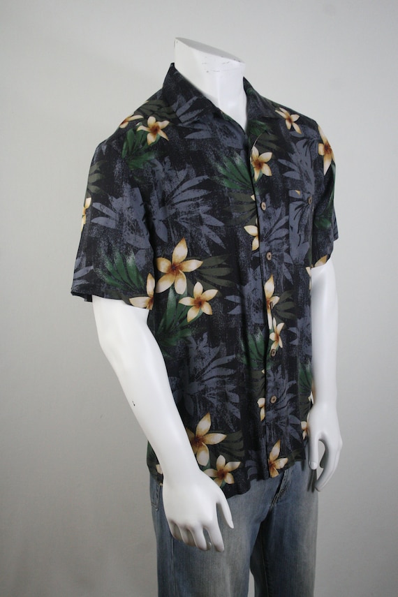 Vintage Aloha Shirt Rayon Island Shores Shirt Med… - image 5