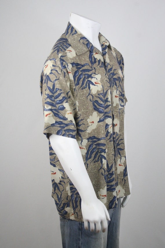Vintage Aloha Shirt Rayon Puritan Shirt Large - image 5