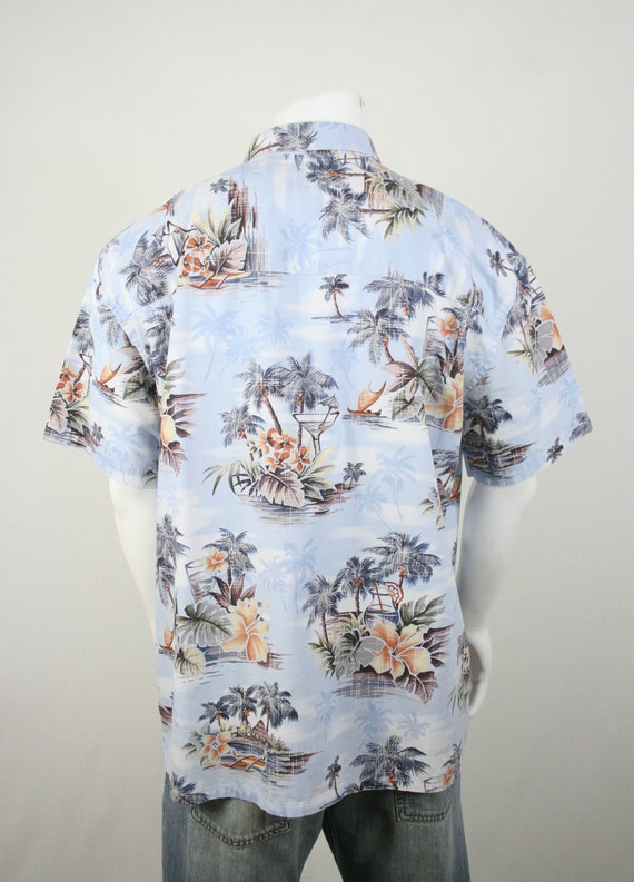 Vintage Aloha Shirt Cotton Island Shores Shirt XL - image 6