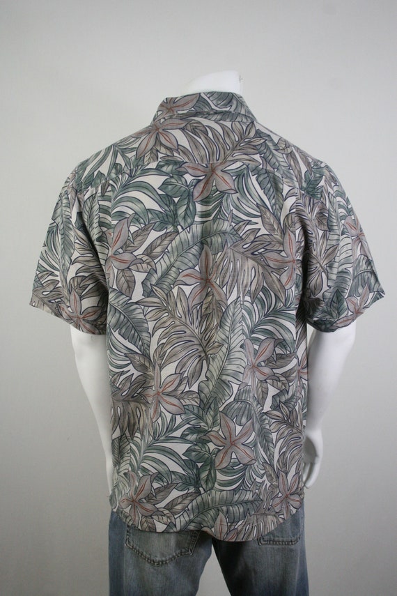 Vintage Aloha Shirt Batik Bay Washable Silk Shirt… - image 6