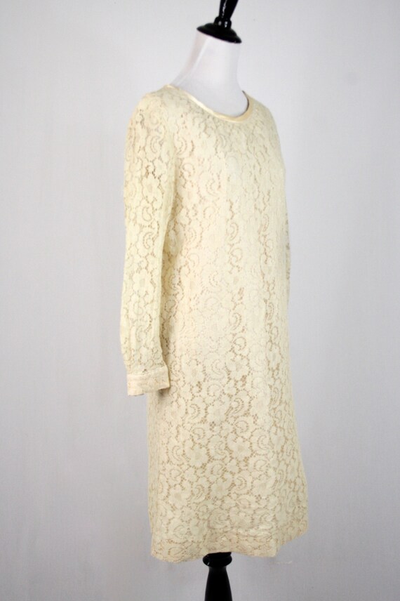 1960s Lace Dress Mod Wedding Dress - image 6