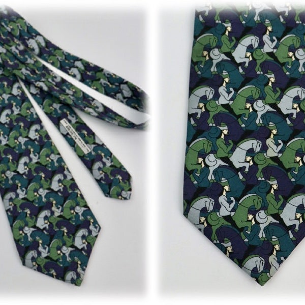 Vintage Necktie Silk M.C. Escher Boxelder Company Tie
