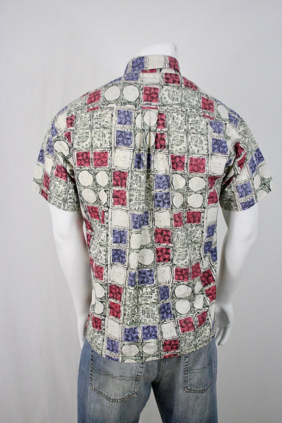 Vintage Hawaiian Shirt Cotton Hawaiian Tunic by K… - image 7