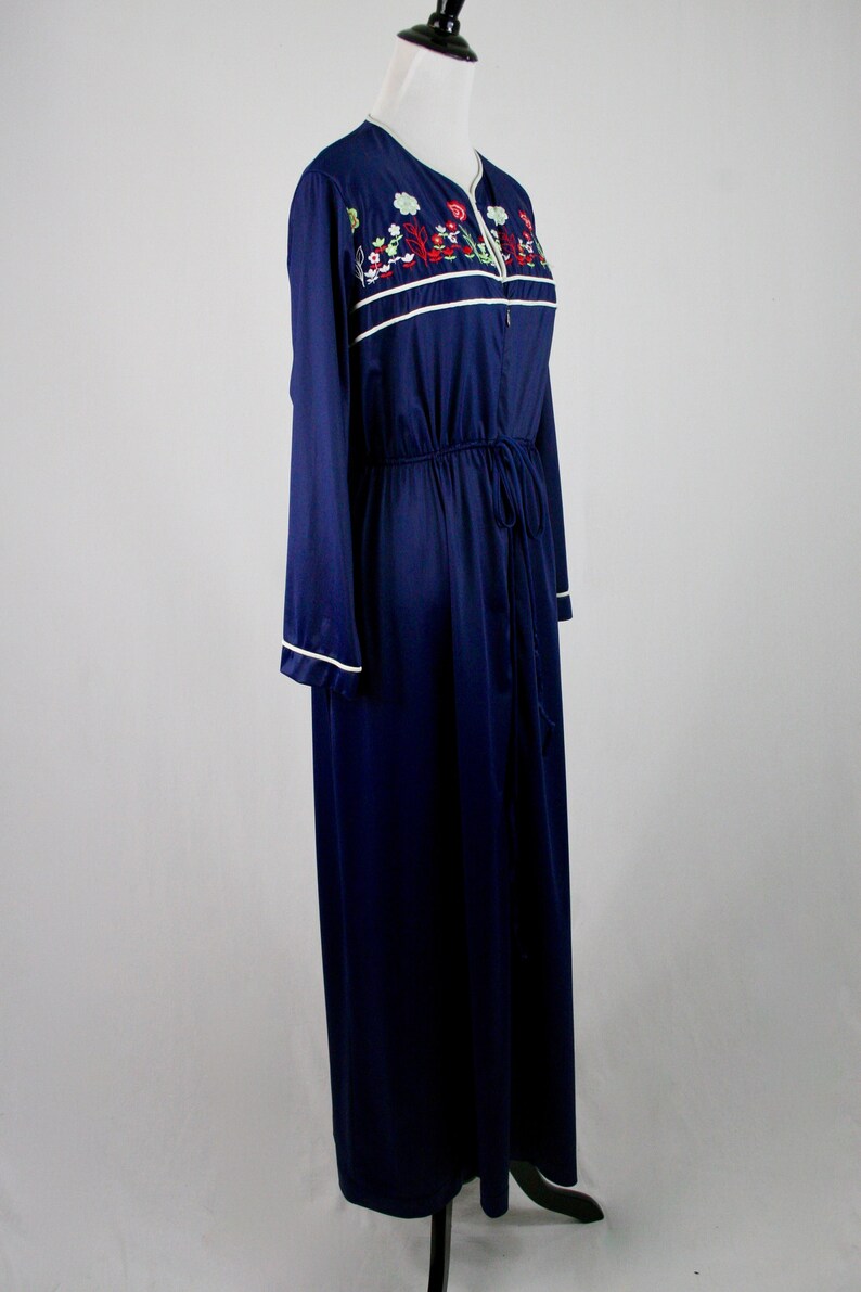 1970s Robe JC Penney Nylon Long Robe Medium Etsy