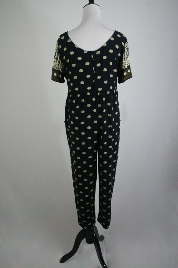 Vintage 1990s Jumpsuit Rayon All that Jazz Relaxe… - image 6