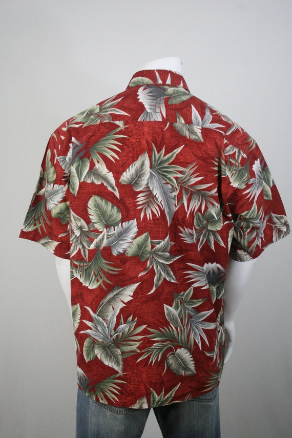 Vintage 1990s Aloha Shirt Cotton Pierre Cardin Sh… - image 7