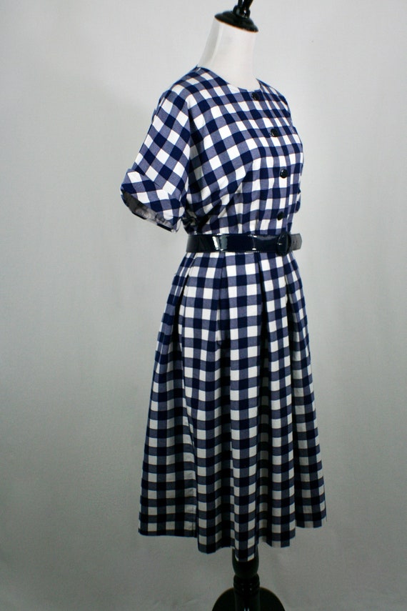 Vintage 1980s Dress Willi of California Cotton Pl… - image 5