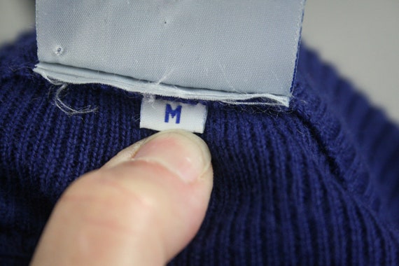 Vintage Sweater Meister Cobalt Blue Tyrolean Styl… - image 10