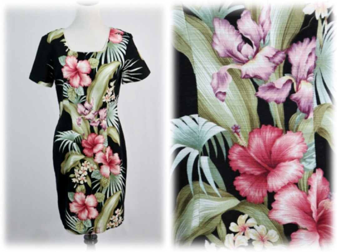 Vintage Hawaiian Dress Liberty House Young Hawaii Sheath