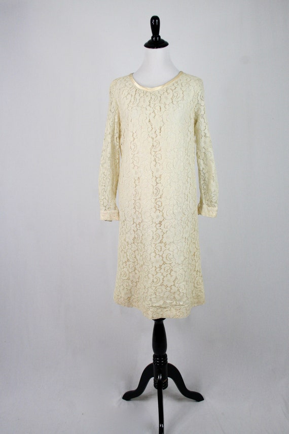 1960s Lace Dress Mod Wedding Dress - image 2