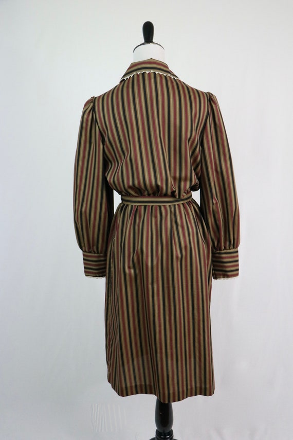 Vintage 1970s Dress Joan Curtis Striped Dress - image 7