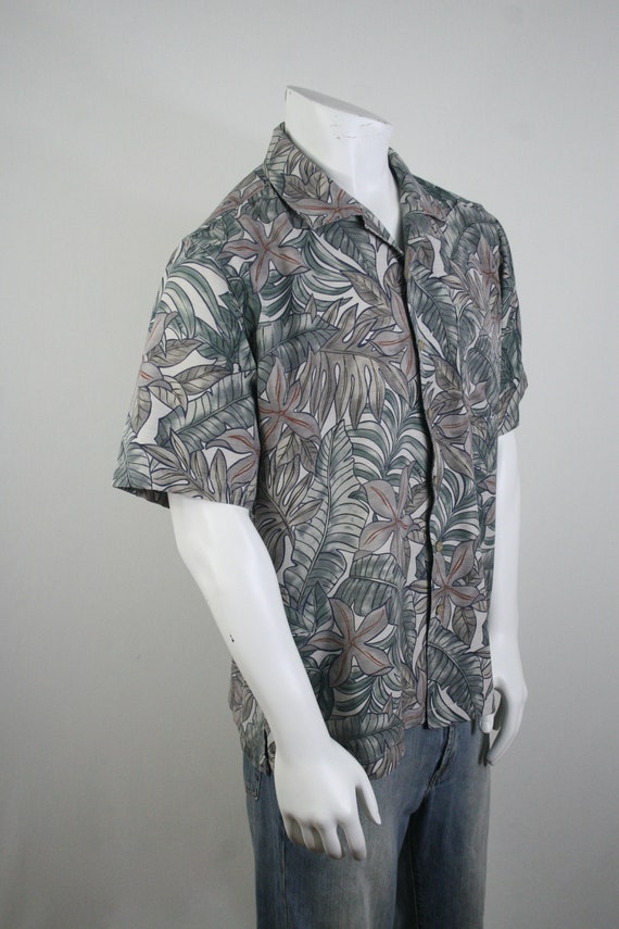 Vintage Aloha Shirt Batik Bay Washable Silk Shirt… - image 5