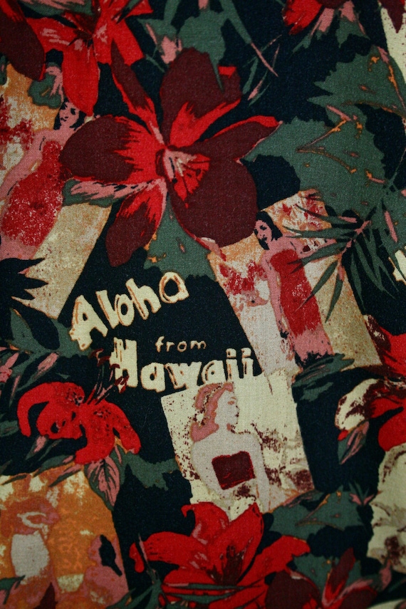 Vintage Aloha Shirt Natural Issue Rayon Shirt Lar… - image 8