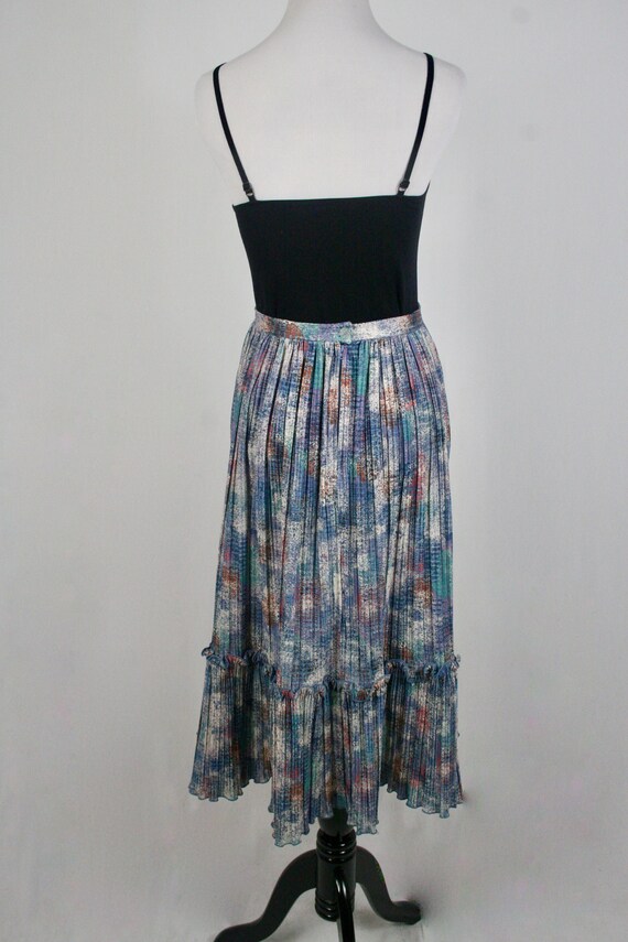Vintage Skirt Micro Pleated Ruffled Skirt - image 6
