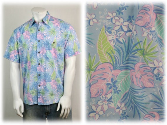 Vintage Aloha Shirt Island Shores Patel Cotton Ha… - image 1