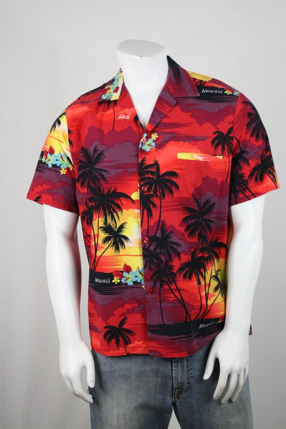 1980s Hawaiian Shirt by Helena's Cotton Shirt Lar… - image 3