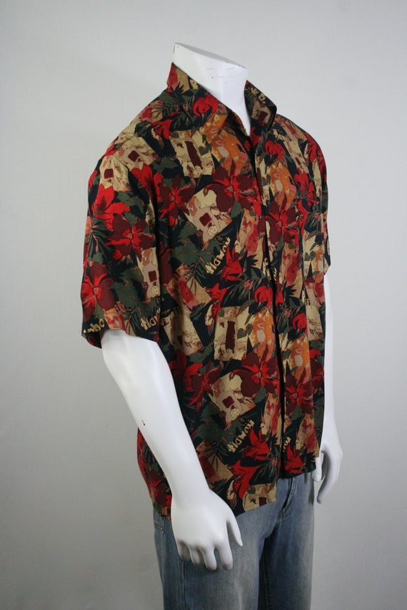 Vintage Aloha Shirt Natural Issue Rayon Shirt Lar… - image 5